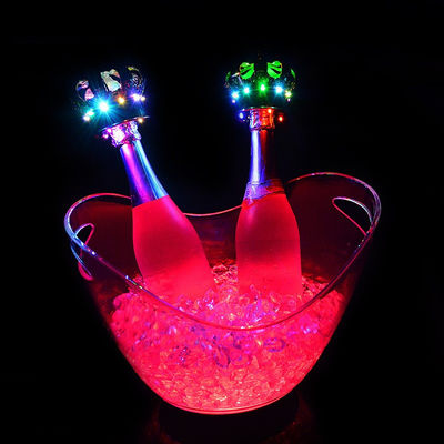 Câu lạc bộ tiệc tùng Khách sạn Acrylic Nhóm đồ uống nhựa Custom Logo Led Acrylic Ice Bucket