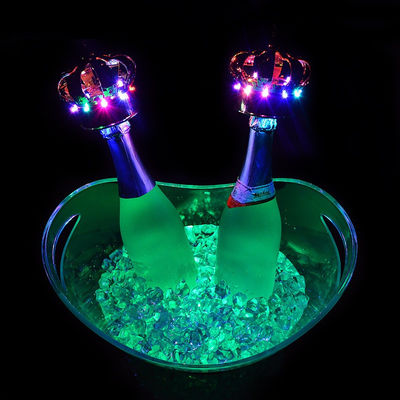 Câu lạc bộ tiệc tùng Khách sạn Acrylic Nhóm đồ uống nhựa Custom Logo Led Acrylic Ice Bucket