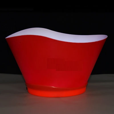 Logo tùy chỉnh Thùng băng 12L Đèn Party Bia rõ ràng Champagne LED Thùng rượu vang mát