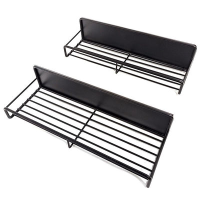 Cửa hàng lưu trữ gia vị từ tính một tầng màu đen cho tổ chức nhà bếp