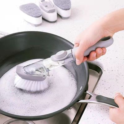 3 Đầu làm sạch có thể thay thế xà phòng Sponge PP TPR Bristle bàn chải rửa chén