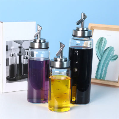 Khởi mở tự động và đóng chai dầu cho nhà bếp High Borosilicate Glass 6.4 * 25cm