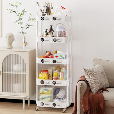 Multifunctional 5 Tier Rotatable Kitchen Vegetable Organizer với xe tải di động