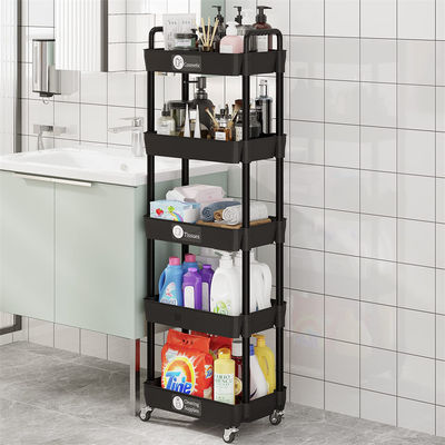 Multifunctional 5 Tier Rotatable Kitchen Vegetable Organizer với xe tải di động