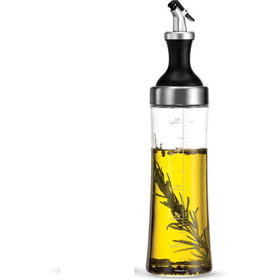 Nhà hàng cao Borosilicate Glass Oil Jar Set với vòi phun cong và kiểm soát dầu đo được cung cấp