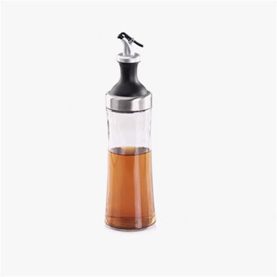 Nhà hàng cao Borosilicate Glass Oil Jar Set với vòi phun cong và kiểm soát dầu đo được cung cấp