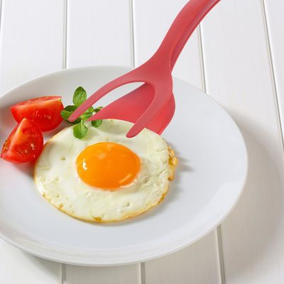 Công cụ rau quả loại 2 trong 1 Spatula Tong PPA vật liệu Grip và Flip Egg Clip