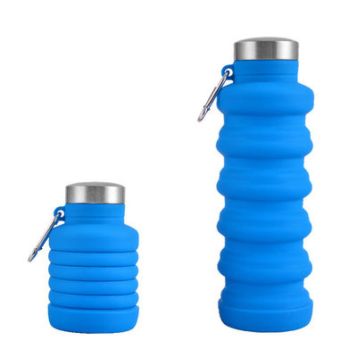 Thiết kế có thể kéo lại Khả năng lớn chai nước thể thao silicone cho các hoạt động ngoài trời