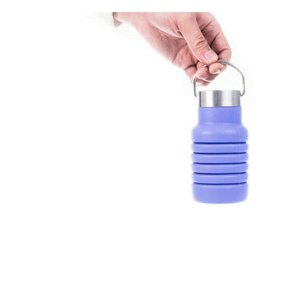 Thiết kế có thể kéo lại Khả năng lớn chai nước thể thao silicone cho các hoạt động ngoài trời