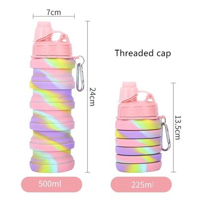 Chiếc chai nước di động cho thể dục và cưỡi Creative Camouflage Silicone Folding Mug