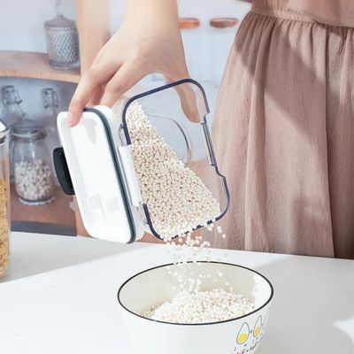 Đứng loại nhà bếp PET hộp chứa thực phẩm nhựa minh bạch kín không khí 4pc Set