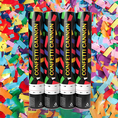 Confetti Cannon Party Supplies 60cm Biodegradable Bắn tay để tiết lộ giới tính