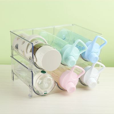 PET rượu vang và đồ uống tổ chức kệ cho tủ bếp tủ lạnh người giữ chai nhựa