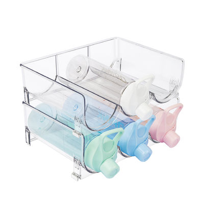 PET rượu vang và đồ uống tổ chức kệ cho tủ bếp tủ lạnh người giữ chai nhựa