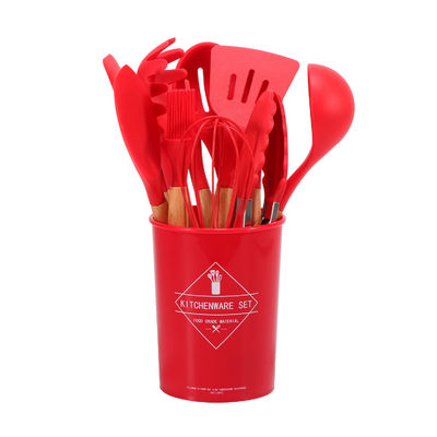 Các phụ kiện nhà bếp nhà hàng 11 miếng Thiết bị không dính với Spatula silicone