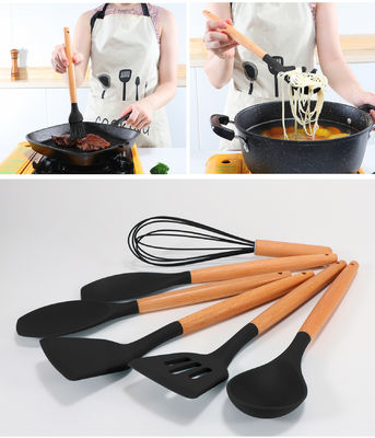 Các phụ kiện nhà bếp nhà hàng 11 miếng Thiết bị không dính với Spatula silicone