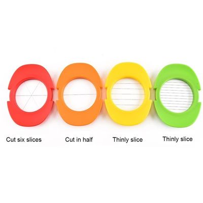 Bộ máy cắt trứng 3 máy cắt cho các lát mỏng Dễ dàng Máy cắt trứng bằng tay Công cụ cắt trứng bằng tay PP nhựa với giá đỡ cắt