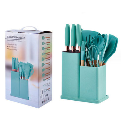 19 Pcs Cây tay cầm Silicone dụng cụ bếp đặt cho các công cụ nấu ăn và nhà hàng cung cấp