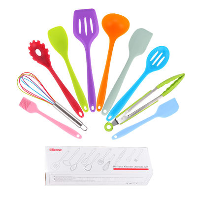 Hỗ trợ silicone xanh cho nấu ăn nhiệt độ cao trong thiết bị nấu ăn không dính 10 PC