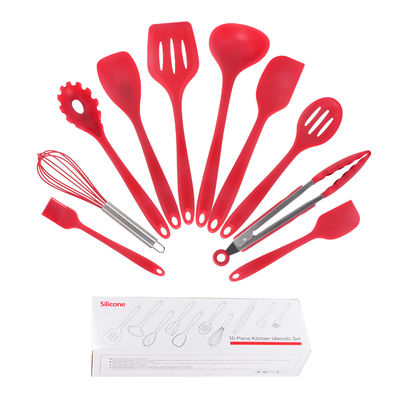 Hỗ trợ silicone xanh cho nấu ăn nhiệt độ cao trong thiết bị nấu ăn không dính 10 PC