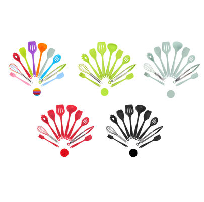 Hỗ trợ silicone xanh cho nấu ăn nhiệt độ cao trong thiết bị nấu ăn không dính 10 PC