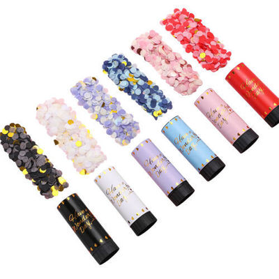 Logo tùy chỉnh Tiệc mừng sinh nhật Hôn nhân Biodegradable Paper Spring Confetti Poppers