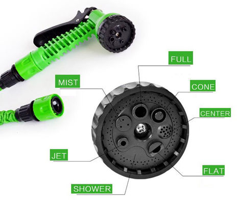 Nước làm đơn giản mở rộng Magic Flex ấm ống vườn 25-200FT với súng phun
