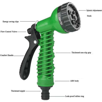 Nước làm đơn giản mở rộng Magic Flex ấm ống vườn 25-200FT với súng phun
