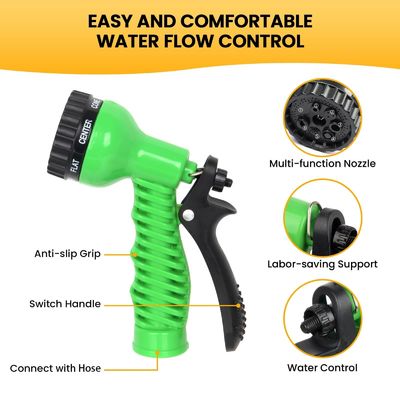 25-250ft áp suất cao công việc nặng vườn vòi nước phun vòi với vòi mở rộng
