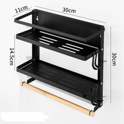 Máy từ tổ chức nhà bếp người giữ khăn giấy kệ kim loại gia vị lưu trữ kệ tủ lạnh kệ
