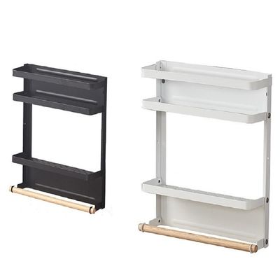 Hộp lưu trữ giá đỡ kim loại tủ lạnh kệ ẩm ẩm gia vị xếp hàng tổ chức cho tủ lạnh