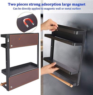 Hộp lưu trữ giá đỡ kim loại tủ lạnh kệ ẩm ẩm gia vị xếp hàng tổ chức cho tủ lạnh