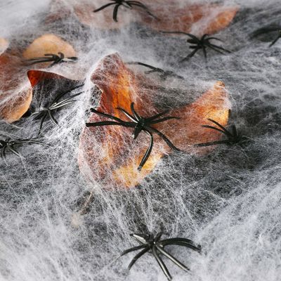Polyester Spider Web Cotton Thread Trang trí nhà ma ám cho Halloween Party Props