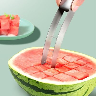 304 Stainless Steel Watermelon Slicer Cutter và Tongs trong một máy cắt bền