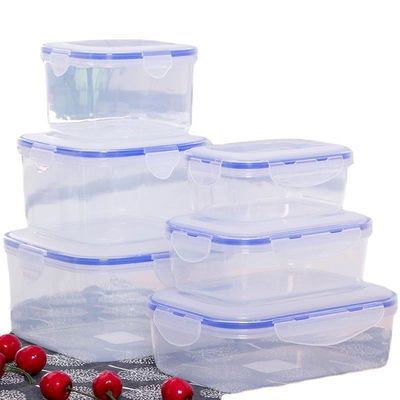 3pcs Bộ hộp lưu trữ nhựa kín không khí cho thùng chứa thực phẩm đa chức năng