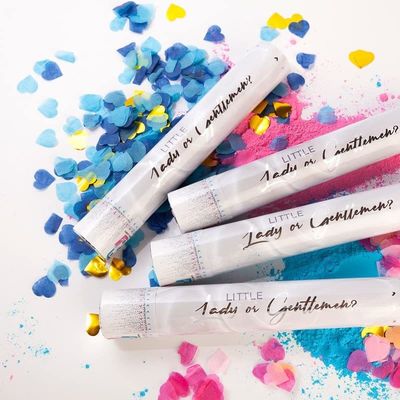 60cm Giới tính tiết lộ Confetti Cannon Popper Smoke Powder Confetti Stick cho đồ dùng bữa tiệc