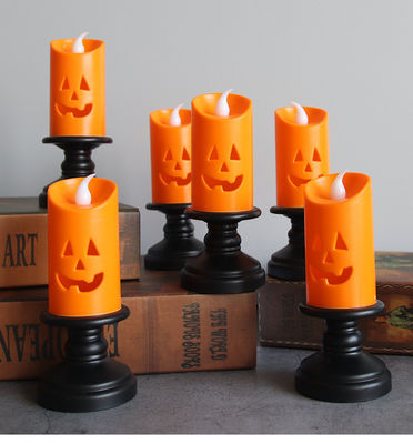 Halloween trang trí đèn LED Đẹp nến dưa chuột Đèn đêm Đèn nến trang trí đèn 8 * 12cm