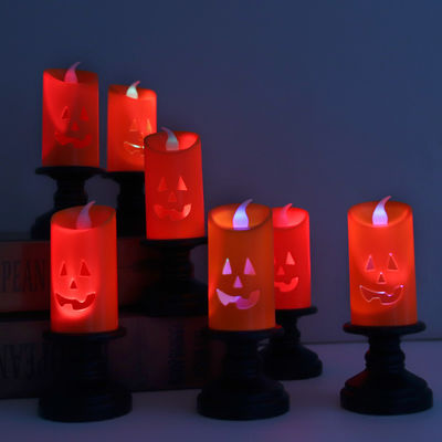 Halloween trang trí đèn LED Đẹp nến dưa chuột Đèn đêm Đèn nến trang trí đèn 8 * 12cm