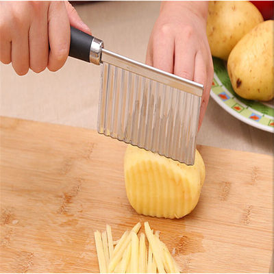 Thép không gỉ dao nhăn đa chức năng Lưỡi dao sóng máy cắt rau dụng cụ bếp