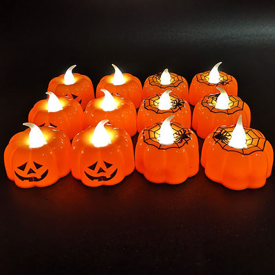 Halloween trang trí đèn LED Đẹp nến dưa chuột Đèn đêm Đèn nến trang trí đèn 8 * 12cm