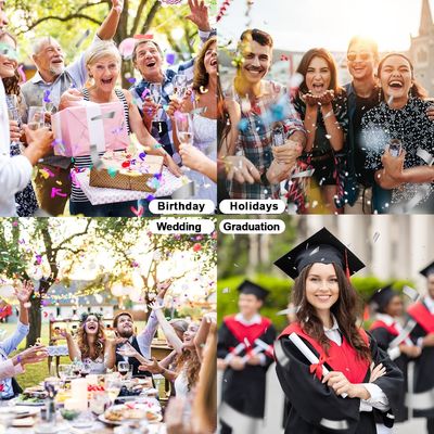 40cm đa màu Biodegradable Party Popper Confetti Cannon cho lễ hội đầy màu sắc