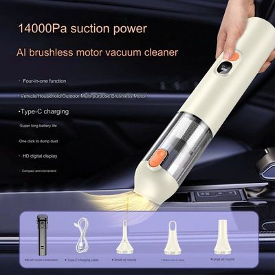 Máy hút bụi xe máy không dây 1400Pa cho quần áo và làm sạch tất cả trong một