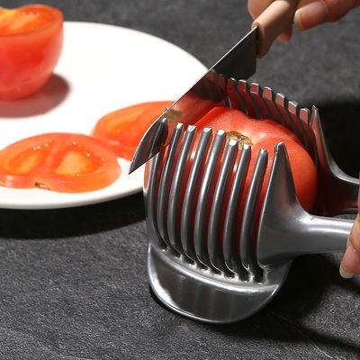 Máy cắt trái cây 304 thép không gỉ dụng cụ bếp cầm tay Máy cắt cà chua Máy cắt chanh