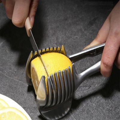 Máy cắt trái cây 304 thép không gỉ dụng cụ bếp cầm tay Máy cắt cà chua Máy cắt chanh
