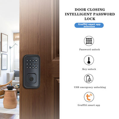 Bảo vệ cửa bằng khóa thông minh kỹ thuật số chạy pin và ứng dụng WiFi TTlock Tuya