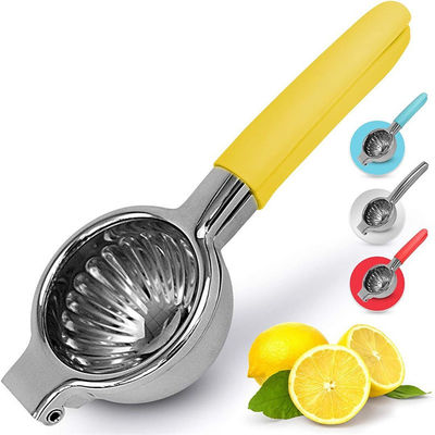 Máy ép nước chanh bằng tay với tay cầm cao su silicone và thiết kế thép không gỉ