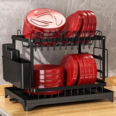 85*32*15cm Metal Dish Drainer Organizer Rack để làm khô đĩa bền vững và vệ sinh