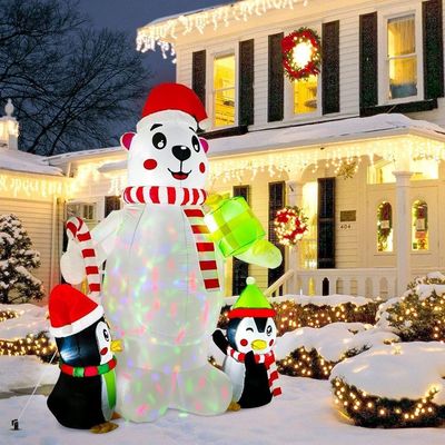 Tiệc và trang trí Giáng sinh Đèn đèn LED Bố Noel bơm với Logo tùy chỉnh