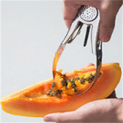 Công cụ bếp bằng thép không gỉ để đào trái cây bền vững và loại bỏ hạt xoài