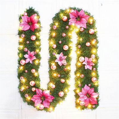 Trang trí biểu ngữ Rattan Giáng sinh với đèn LED và Logo tùy chỉnh
